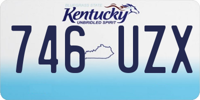 KY license plate 746UZX