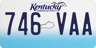 KY license plate 746VAA