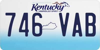 KY license plate 746VAB