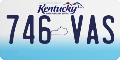 KY license plate 746VAS