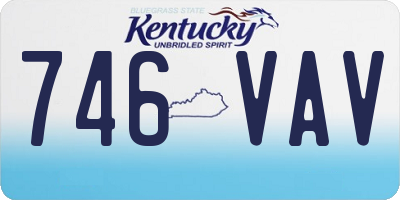 KY license plate 746VAV