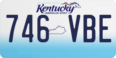 KY license plate 746VBE