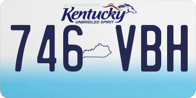 KY license plate 746VBH