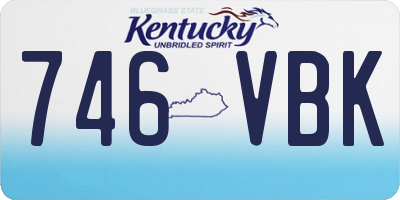 KY license plate 746VBK