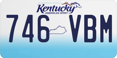 KY license plate 746VBM