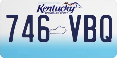 KY license plate 746VBQ