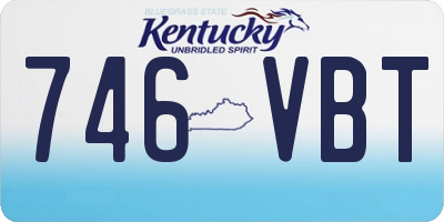 KY license plate 746VBT