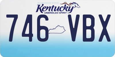 KY license plate 746VBX