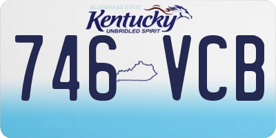 KY license plate 746VCB