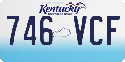 KY license plate 746VCF