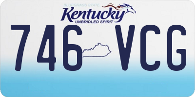 KY license plate 746VCG