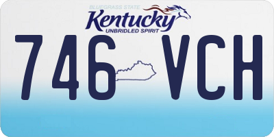 KY license plate 746VCH