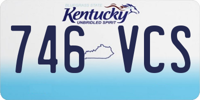 KY license plate 746VCS