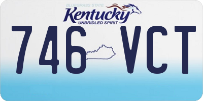 KY license plate 746VCT