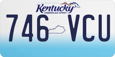 KY license plate 746VCU