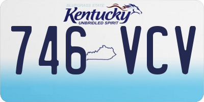 KY license plate 746VCV