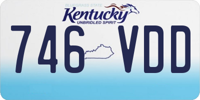 KY license plate 746VDD
