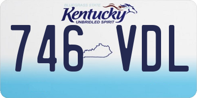 KY license plate 746VDL