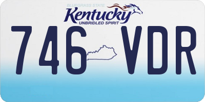 KY license plate 746VDR