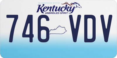 KY license plate 746VDV