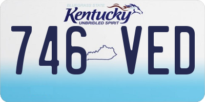 KY license plate 746VED