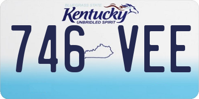 KY license plate 746VEE