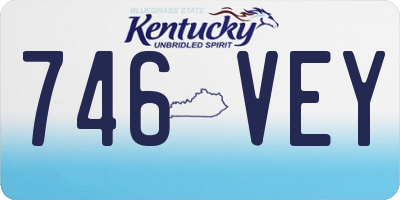 KY license plate 746VEY
