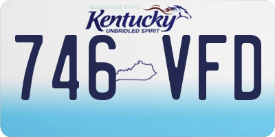 KY license plate 746VFD