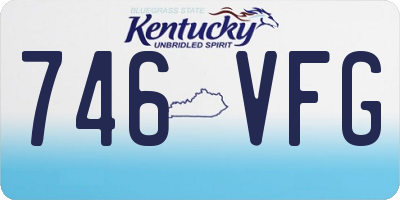 KY license plate 746VFG