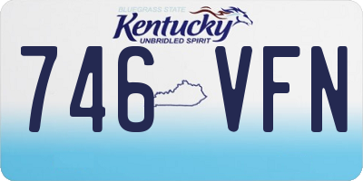 KY license plate 746VFN