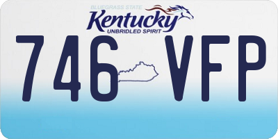 KY license plate 746VFP