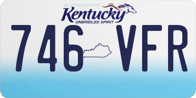 KY license plate 746VFR