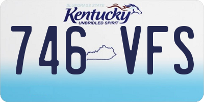 KY license plate 746VFS