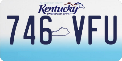 KY license plate 746VFU