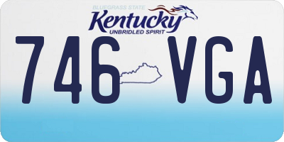 KY license plate 746VGA