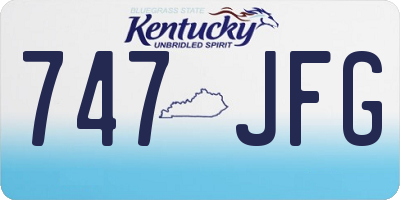 KY license plate 747JFG