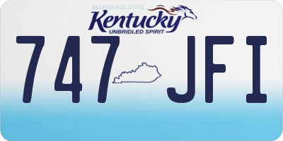 KY license plate 747JFI