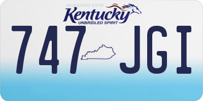 KY license plate 747JGI