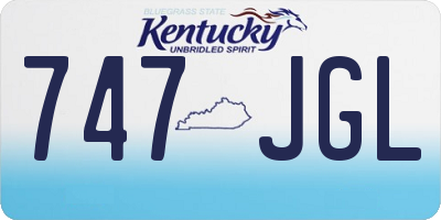 KY license plate 747JGL