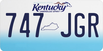 KY license plate 747JGR