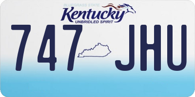KY license plate 747JHU