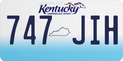 KY license plate 747JIH