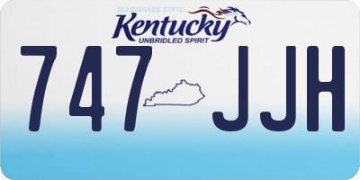 KY license plate 747JJH