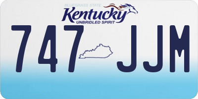 KY license plate 747JJM