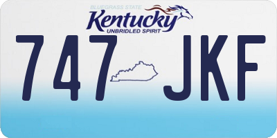 KY license plate 747JKF