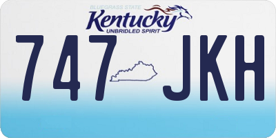 KY license plate 747JKH