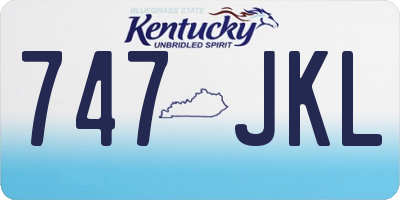 KY license plate 747JKL