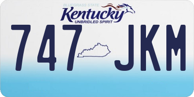 KY license plate 747JKM