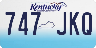 KY license plate 747JKQ