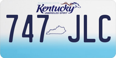 KY license plate 747JLC